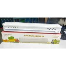 Foil & Cling Film Wrap Dispenser – Kitchen Food Wrap Storage and Cutting Holder with Built-In Cutter for Aluminium Foil, Plastic Wrap, Baking Paper and Food Packaging