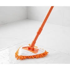 Triangular Wall Cleaning Mop – Long-Handle Corner Cleaning Mop for Bathroom, Kitchen, Windows, Walls, Ceilings and Hard-to-Reach Areas, Reusable Household Cleaning Tool