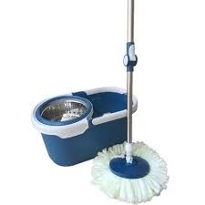 360° Spin Mop and Bucket Cleaning System with Adjustable Stainless Steel Mop Handle, Durable Wringer Basket, and Easy-to-Use Floor Cleaning Technology for Effortless Home Cleaning
