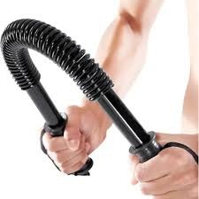 Power Twister Exercise Bar, Heavy-Duty Adjustable Resistance Upper Body Strength Trainer with Comfortable Non-Slip Handles, Portable Chest, Arm, Shoulder and Muscle Building Fitness Equipment for Home
