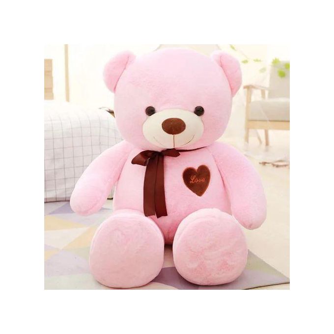 80CM STUFFED PLUSH PINK SOFT TEDDY BEAR DOLL
