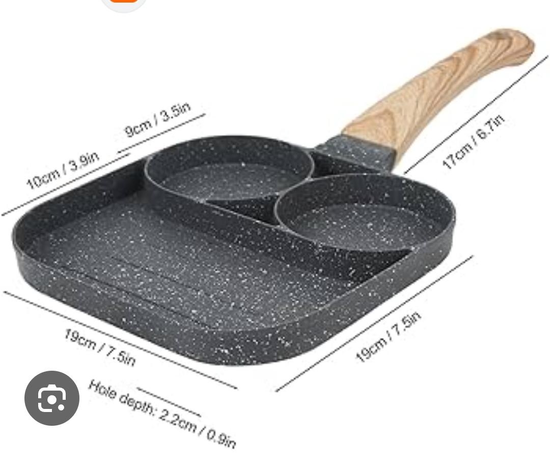 High quality heavy granite non stick 3 slot or 4 slot pan cake/egg pan egg and steak fry pan