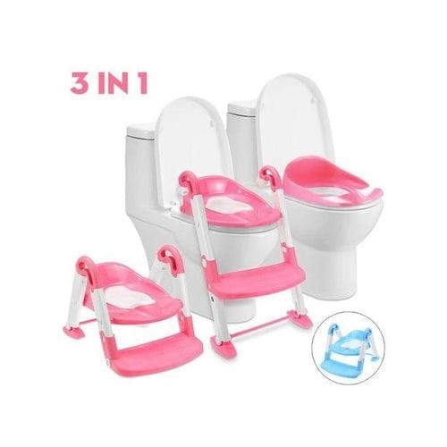 Top selling offer 3 in 1 toilet step ladder premium quality, stable, durable and comfortable seat with anti slip feet for safe and confident training