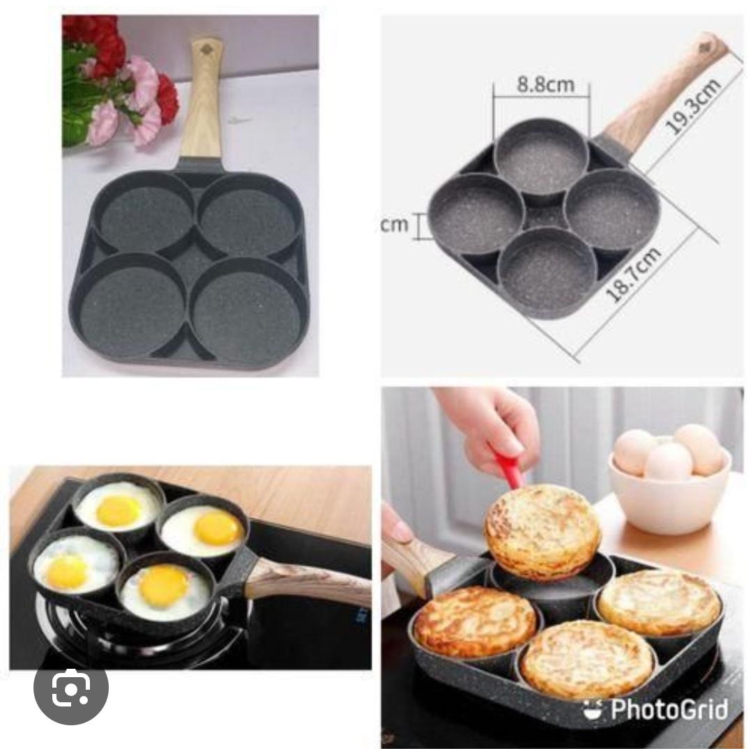 High quality heavy granite non stick 3 slot or 4 slot pan cake/egg pan egg and steak fry pan