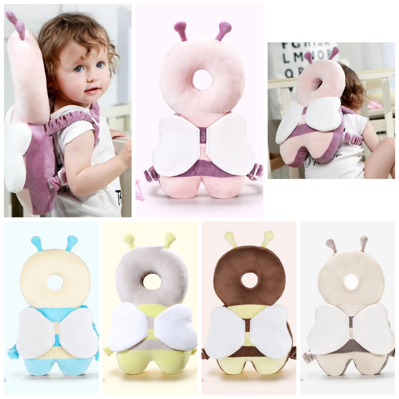 Baby Head Protection Pillow – Soft Anti-Fall Cushion Backpack for Babies Learning to Sit, Crawl & Walk