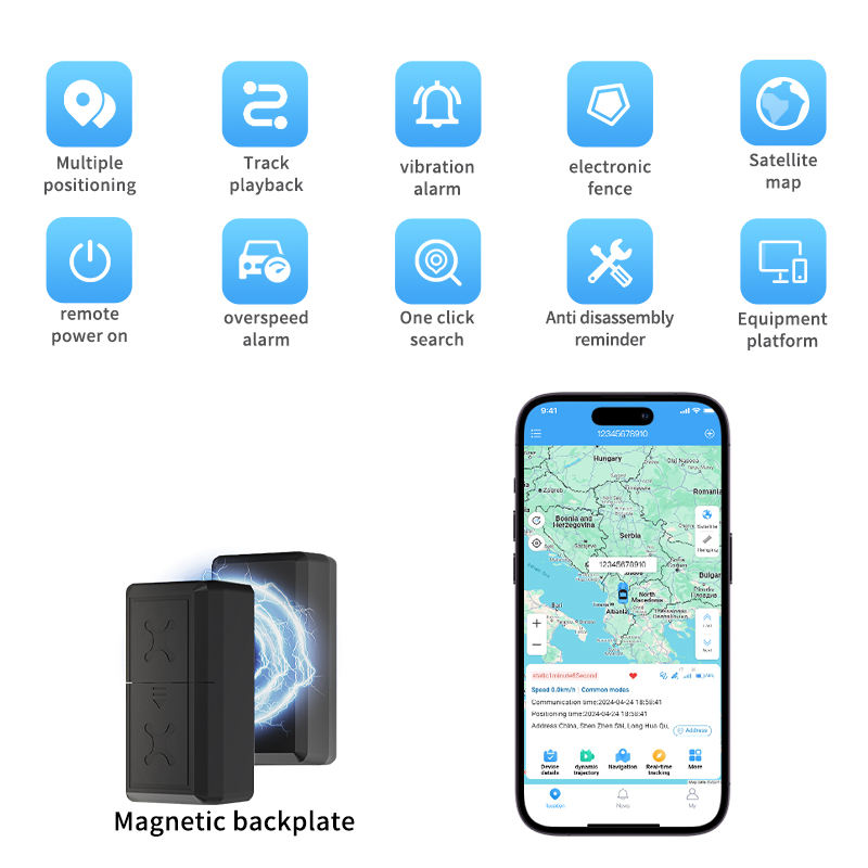 4G Mini GPS Tracker – Real-Time Vehicle & Asset Tracking Device – SIM Card Wireless GPS Locator – Anti-Theft Car, Motorcycle & Pet Tracker – Vibration Alarm – Remote Monitoring