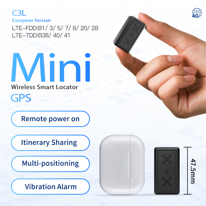 4G Mini GPS Tracker – Real-Time Vehicle & Asset Tracking Device – SIM Card Wireless GPS Locator – Anti-Theft Car, Motorcycle & Pet Tracker – Vibration Alarm – Remote Monitoring