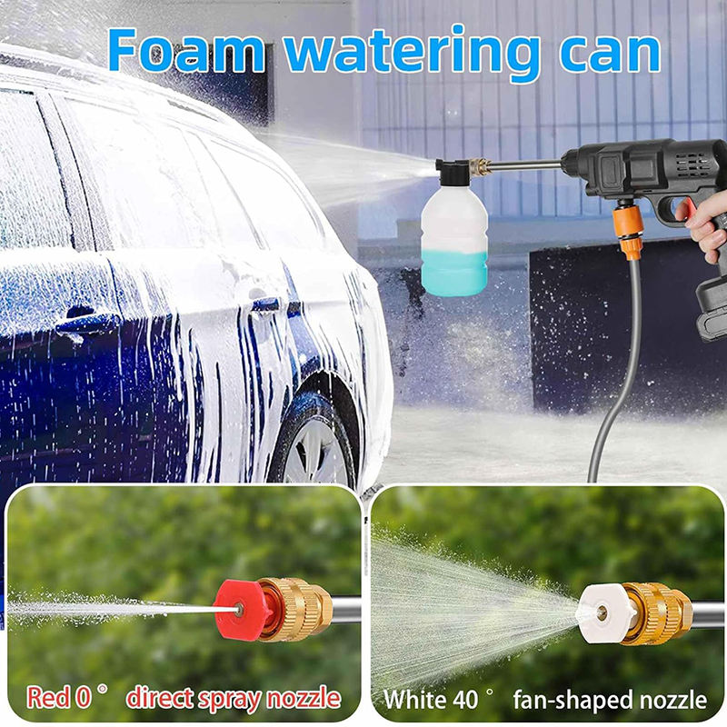 Wireless Car Wash Spray Gun Machine | Portable Lithium Battery High Pressure Washer | Cordless Electric Water Spray Cleaner for Car, Motorcycle, Home & Garden Cleaning | Rechargeable Pressure Washer .