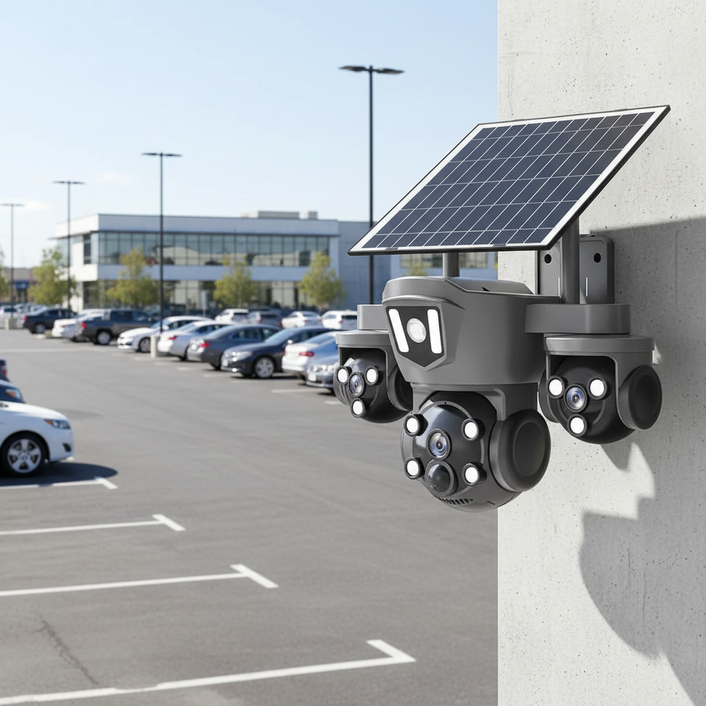 4G solar  CCTV  camera simcard triple lens solar cctv camera with motion tracking,night vision,360 rotation,high resolution 12MP waterproof ,two way communication ,SD slot & cloud storage