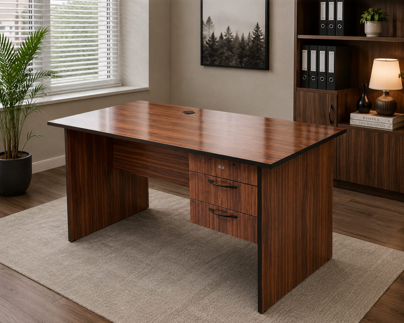 1.2 Meter Modern Office Desk – Spacious Workstation Table for Home & Office Use with Durable Construction and Contemporary Minimalist Design