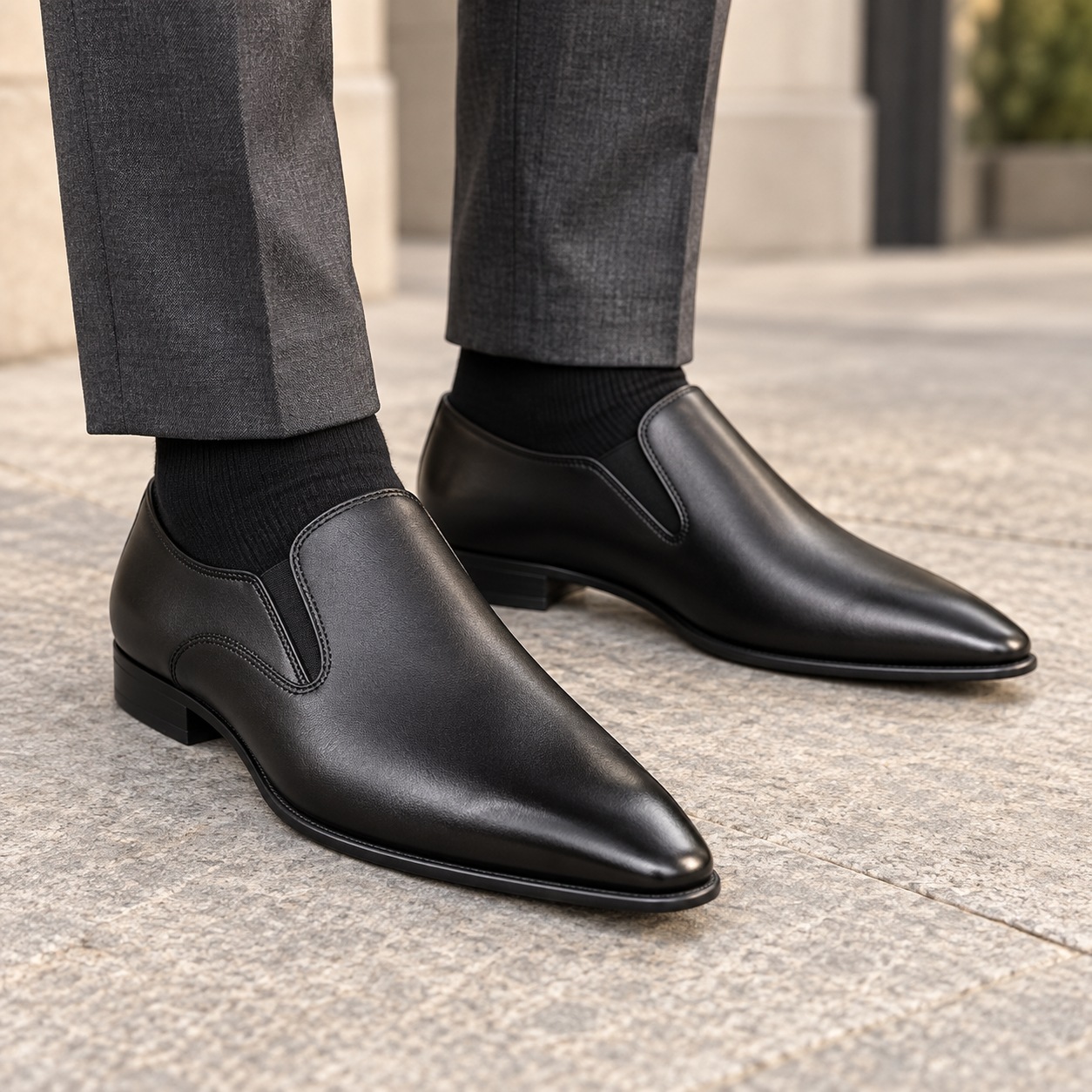 CLEARANCE SALE!! Pure Ethiopian Leather Official Men's Corporate Business Shoes Formal Office Wear Smart Casual Loafers for Khaki, Jeans & Trousers Comfortable Durable Slip-On Footwear Everyday!!