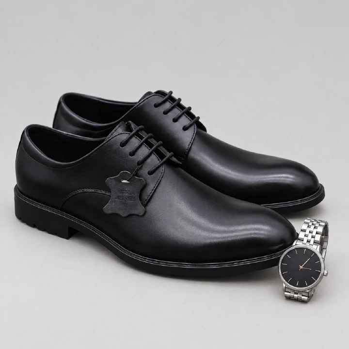 Pure leather Shoes High Quality Men Formal Business Shoes Official Shoes Shoes Style Leather Shoes Soft Driving Shoes Pea Shoes Casual Non-slip party Dress Breathable Shoes Men Dad G