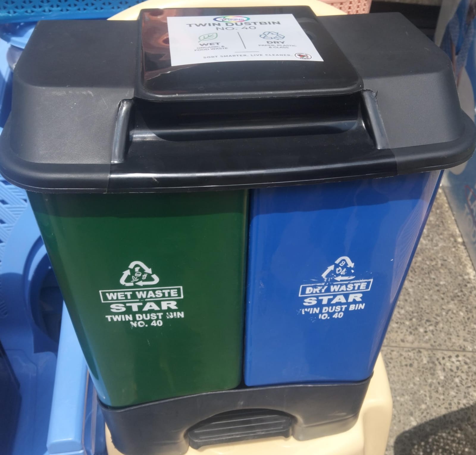 Twin Pendle bin  perfect for both home and office environments. Crafted from durable plastic, this black bin combines strength and functionality, making it an ideal choice for waste management and org