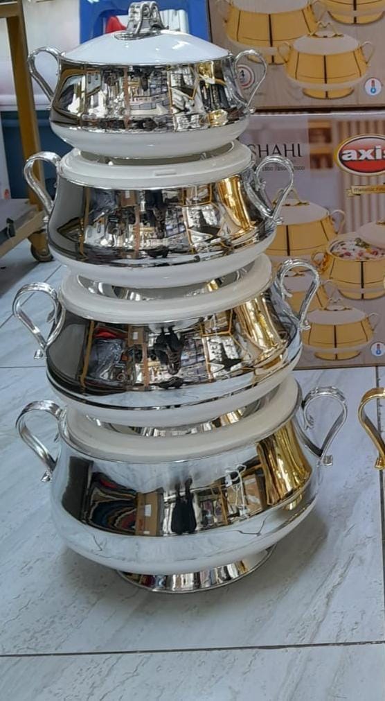 SHAHI INSULATED HOTPOTS (4 PC - 1 LTR, 1.5 LTR, 2.5 LTR, 3.5 LTR)