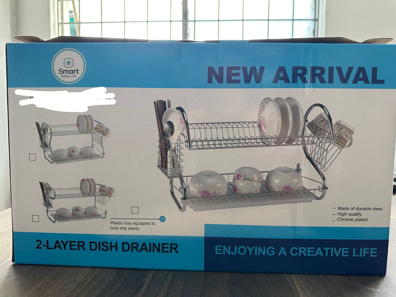 Smartlife 2-Tier Stainless Steel Dishrack 16" Stainless High Quality, Durable, Easy to clean