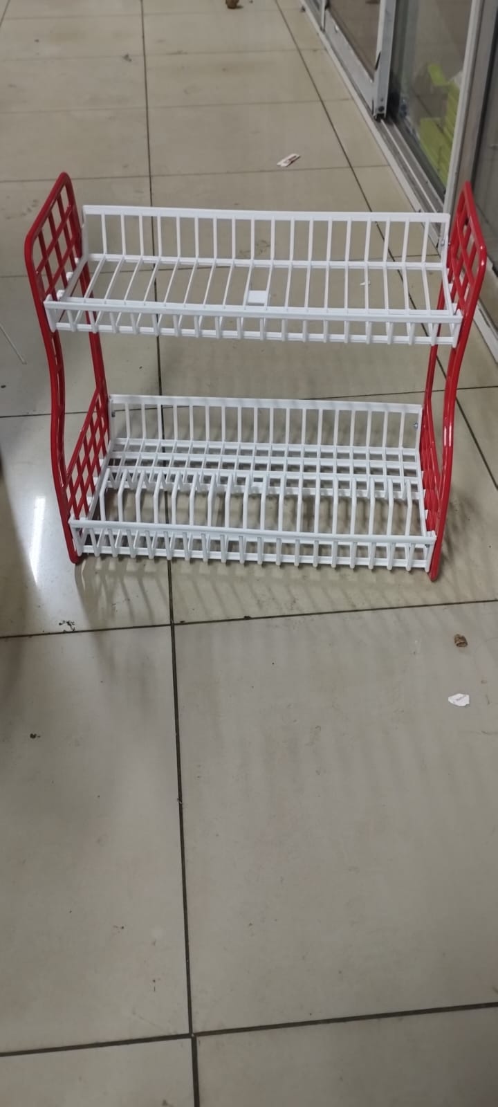 Premium 2-Tier Plastic Dish Drying Rack – Space-Saving Kitchen Organizer with Drainer Tray & Utensil Holder – Durable Countertop Dish Drainer