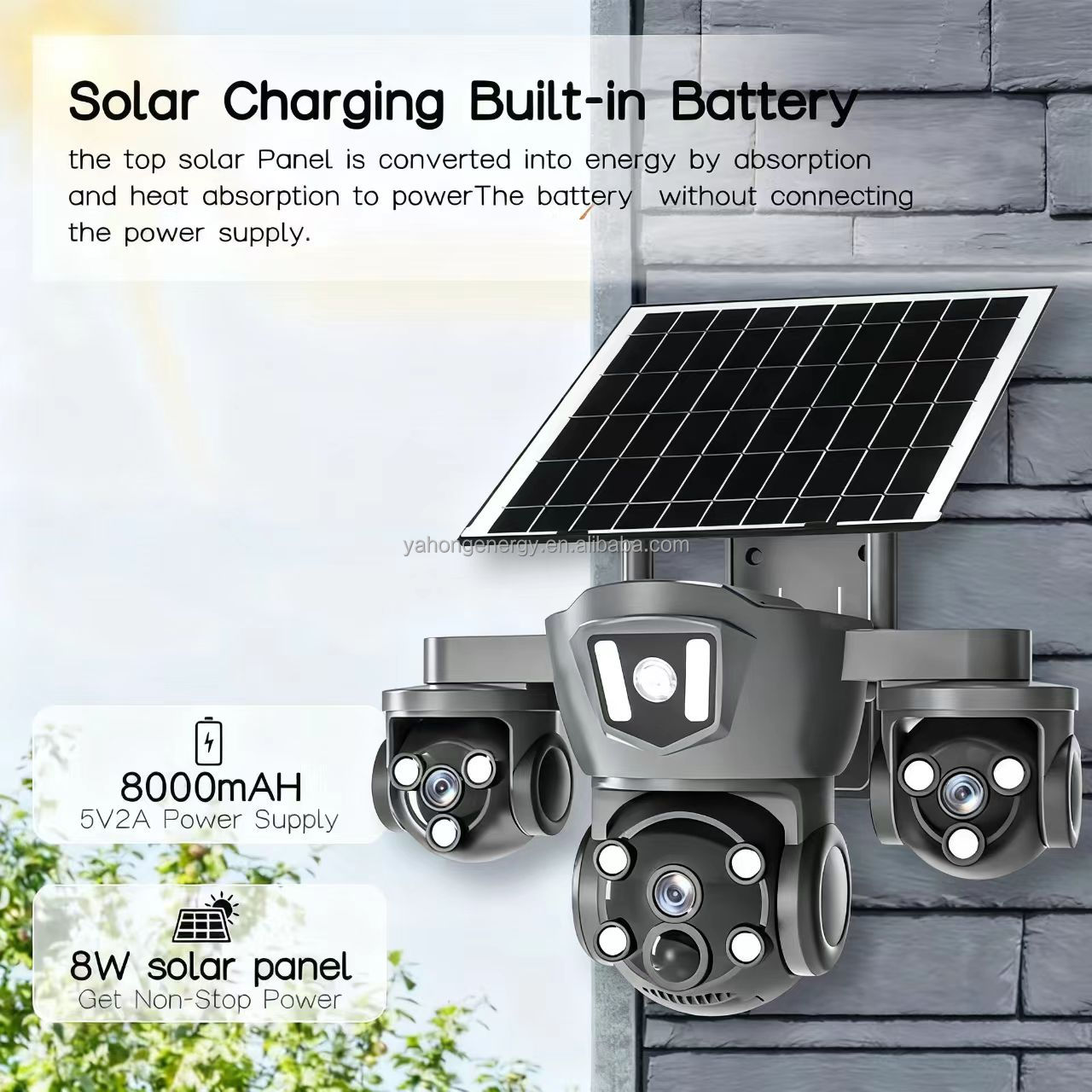 SOLAR CCTV CAMERA 3ens 4G SIM CARD OUTDOOR WATERPROOF 360° ROTATING, TWO WAY COMMUNICATION, FULL COLOR,MOTION DETECTION,TEXTS NOTIFICATIONS, ALARM ,NIGT VISION HD REMOTE WIRELESS SURVEILLANCE CAMERA