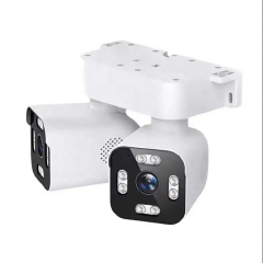 Dual Lens WiFi CCTV Camera – 4MP HD PTZ Outdoor Security Camera – 355° Pan & 90° Tilt – AI Human Detection – Two-Way Audio – Color Night Vision – Remote Viewing – Waterproof IP Camera