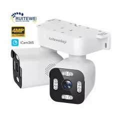Dual Lens WiFi CCTV Camera – 4MP HD PTZ Outdoor Security Camera – 355° Pan & 90° Tilt – AI Human Detection – Two-Way Audio – Color Night Vision – Remote Viewing – Waterproof IP Camera