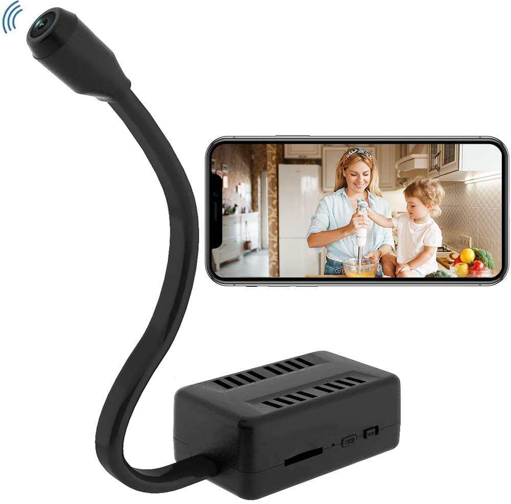 Ultra-HD Rechargeable Mini Spy Camera - Flexible Snake Cable Pinhole CCTV Security Cam with Smart Motion Detection, HD Night Vision, Wireless Cloud Storage & Easy Hidden Setup