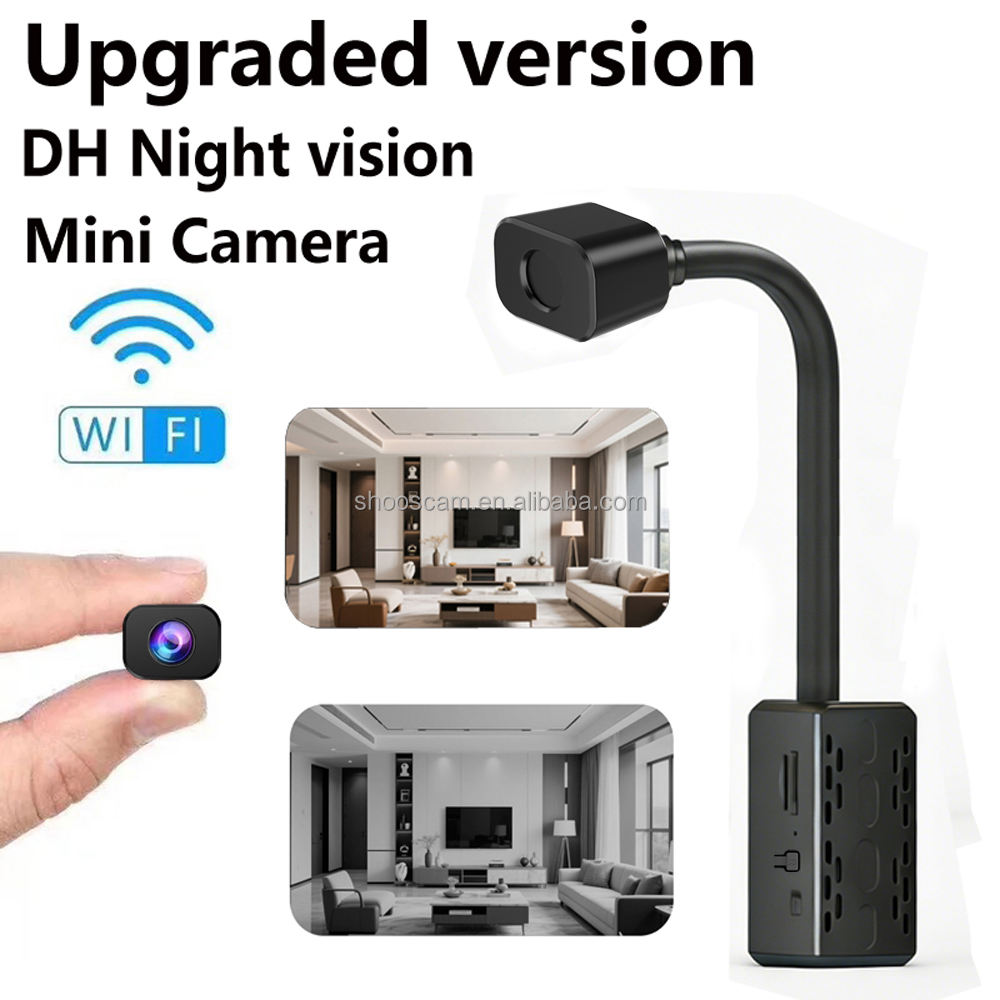 Ultra-HD Rechargeable Mini Spy Camera - Flexible Snake Cable Pinhole CCTV Security Cam with Smart Motion Detection, HD Night Vision, Wireless Cloud Storage & Easy Hidden Setup