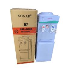 SONAR A7 Hot and Warm Water Dispenser, Electric Top Loading Water Cooler for Home & Office, Instant Heating Hot Water Machine with Normal Water Tap, Energy Efficient Countertop Design