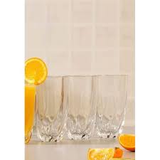 Twisted Water Glass Set of 6 – 300ml Elegant Spiral Design Drinking Glasses Durable Clear Glass Cups for Water Juice Soft Drinks Home Office and Everyday Use Stylish Modern Glassware Set