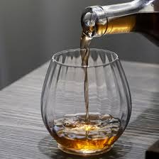 Short Ribbed Glasses Set Elegant Textured Drinking Glasses Durable Glass Cups for Water Juice Whiskey and Everyday Beverage Use Stylish Home Bar and Kitchen Drinkware Set