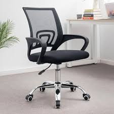 Orthopedic Secretarial Office Chair With Mesh Swivel Chair, Ergonomic High Back Office Chair with Lumbar Support, Breathable Mesh Computer Desk Chair for Home and Office Comfort, Adjustable Height Sea