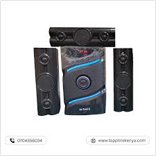 Artel AT-108 3.1 CH Wooden Cabinet Multimedia Speaker System – Heavy Duty Acoustic Home Theater Sound System with Bluetooth, Deep Bass Subwoofer, FM Radio, USB, and AUX Input