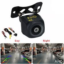 Universal Car Reverse Camera, 4 LED, 8 LED and 1080P AHD HD Rear View Backup Camera, Waterproof Night Vision Parking Camera for Cars, SUVs, Pickups and Vans