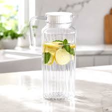 J-7 Bost 1.8 Litre Glass Jug – Premium Large Capacity Crystal Clear Glass Water Jug with Elegant Design, Durable Construction & Comfortable Handle for Home, Kitchen, Dining Table, Office & Everyday Us