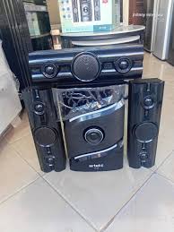 Artel AT-108 3.1 CH Wooden Cabinet Multimedia Speaker System – Heavy Duty Acoustic Home Theater Sound System with Bluetooth, Deep Bass Subwoofer, FM Radio, USB, and AUX Input