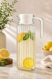J-7 Bost 1.8 Litre Glass Jug – Premium Large Capacity Crystal Clear Glass Water Jug with Elegant Design, Durable Construction & Comfortable Handle for Home, Kitchen, Dining Table, Office & Everyday Us
