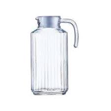 J-7 Bost 1.8 Litre Glass Jug – Premium Large Capacity Crystal Clear Glass Water Jug with Elegant Design, Durable Construction & Comfortable Handle for Home, Kitchen, Dining Table, Office & Everyday Us