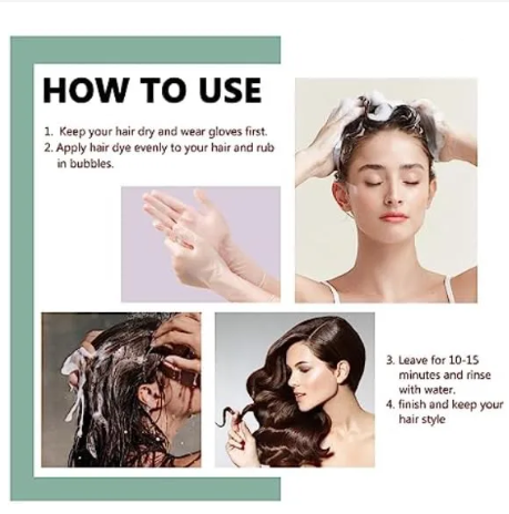 STREAMLINED !!!  10 PCS Dexe  Black Hair Shampoo Instant Hair Dye for Men  and Women Black Color