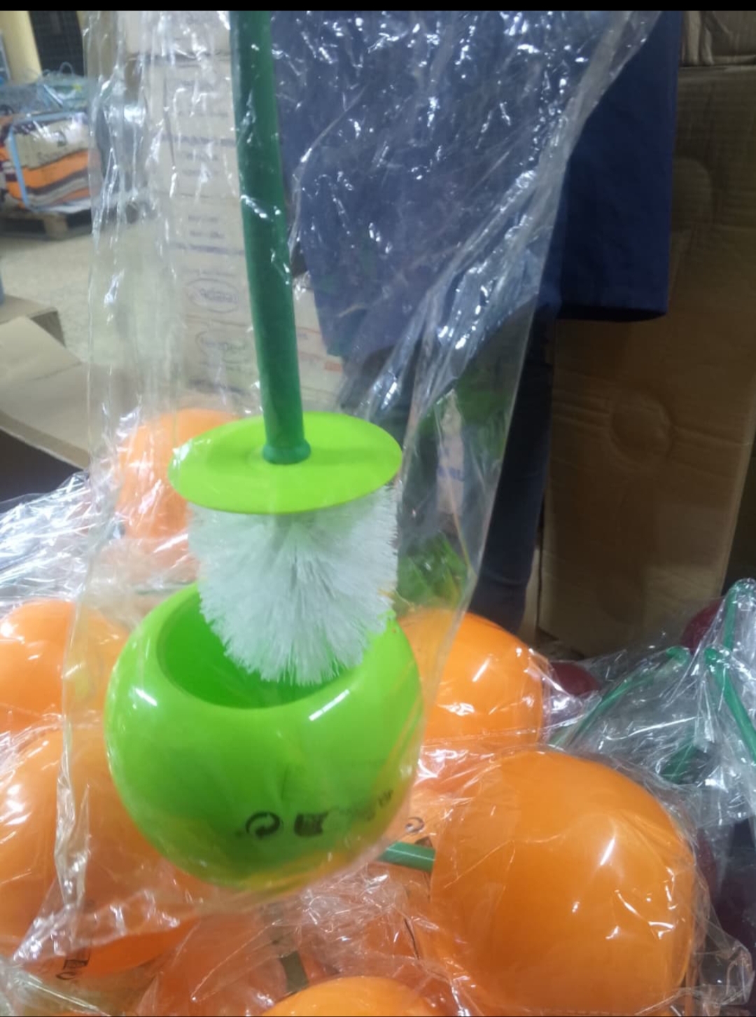 Latest Toilet Brush in Town!!! Toilet Brush and Holder Set - Cute Cherry Shape, Eco-Friendly PP, 13x38cm