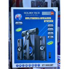 A1 Golden Tech GT-9002BT 3.1CH Multimedia Speaker System - Bluetooth connectivity, Deep bass sound, USB port for music playback, SD card slot, Built-in FM radio, AUX connectivity, AC/DC function
