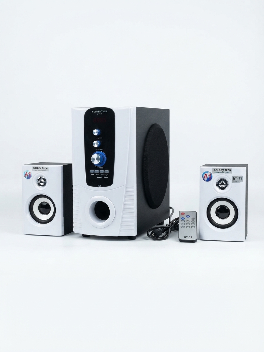 A1 Golden Tech GT-11 Multimedia Speaker System - Multimedia speaker system, Powerful and clear sound, Designed for rich bass performance, Stylish design for modern entertainment spaces