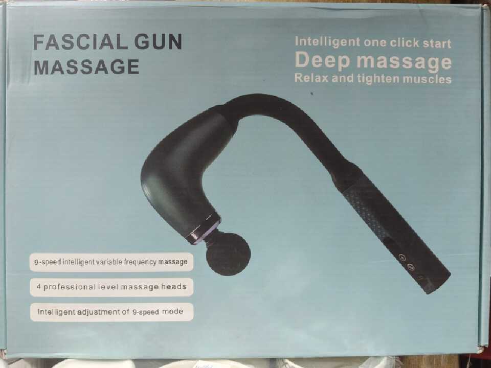 Facial Massage Gun - 9-speed intelligent variable-frequency massage, 4 professional massage heads, Adjustable intensity to suit your preference
