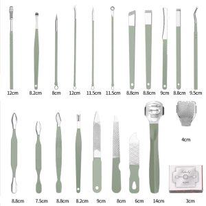 Stainless Steel Cross-Border Nail Clippers – Professional Manicure & Pedicure Set with Zipper Bag