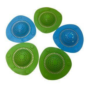 2PCS Shower Drain Hair Catcher & Silicone Sink Strainer – Anti-Clog Drain Cover for Kitchen, Bathroom & Bathtub