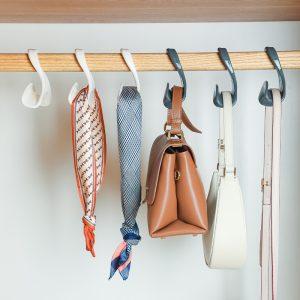 3PCS Handbag Organiser Hooks for Closet – Multi-Functional Purse Hanger & Closet Handbag Hanger