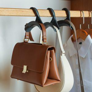 3PCS Handbag Organiser Hooks for Closet – Multi-Functional Purse Hanger & Closet Handbag Hanger
