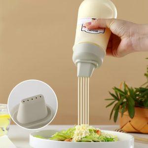 Squeeze Sauce Bottle – Refillable Salad Dressing, Ketchup, Jam & Honey Dispenser Bottle