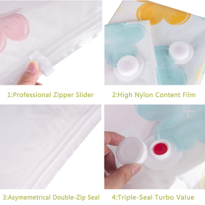 10Pcs Vacuum Bags Wardrobe Closet Storage Compression Bags with Free Manual Pump