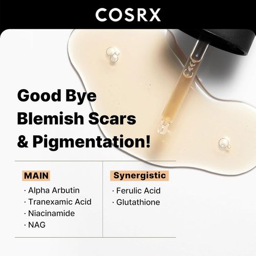 COSRX 2% Alpha Arbutin Discoloration Care Serum -  Niacinamide, Glutathione, Tranexamic Acid Serum to Target Dark Spots & Uneven Skin Tone, Hyperpigmentation, Dark Spot Care