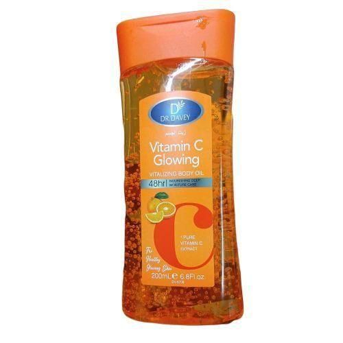 Vitamin C Glowing Body Oil - Deep Hydration, Vitalizing, Improves Skin Elasticity, Relaxing & Calming - 200ml