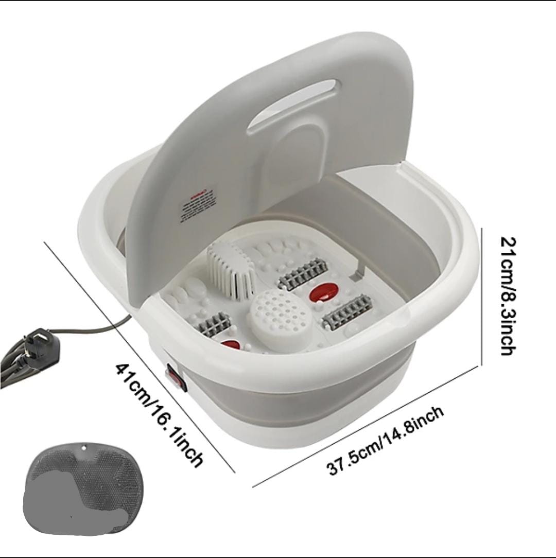 New arrivals🔥🔥🔥🔥 🥳🥳🥳💫High quality portable silicon folding electric foot bath foot massage machine. The high-quality portable silicone folding electric foot bath and foot massage machine is an