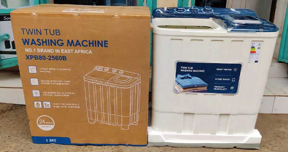 1pcTwin Tub Washing Machine - XPB80-2560B 8kg Semi-Automatic Laundry Washer 🧺✨